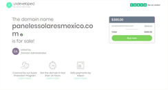 Desktop Screenshot of panelessolaresmexico.com